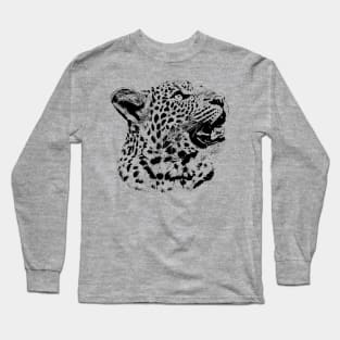 Inquisitive Young Leopard | African Wildlife Long Sleeve T-Shirt